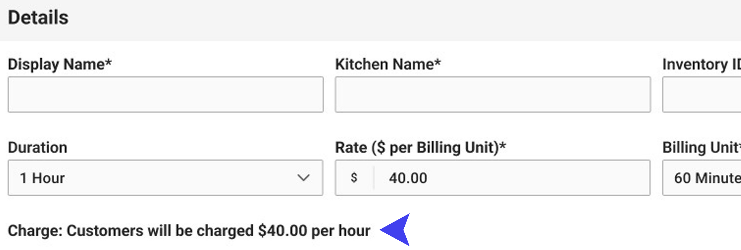 Charge summary and Publish to the POS